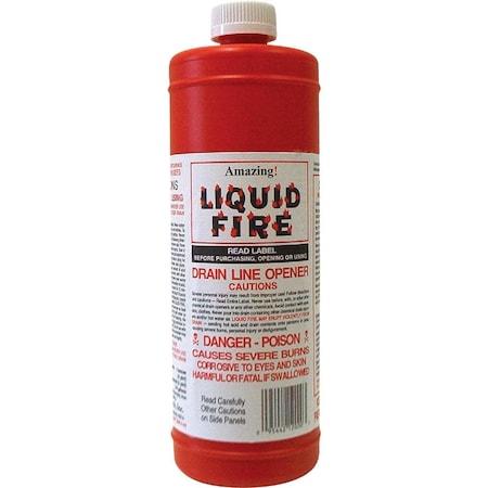 Liquid Fire 32 Oz. Drain Opener LFQ12